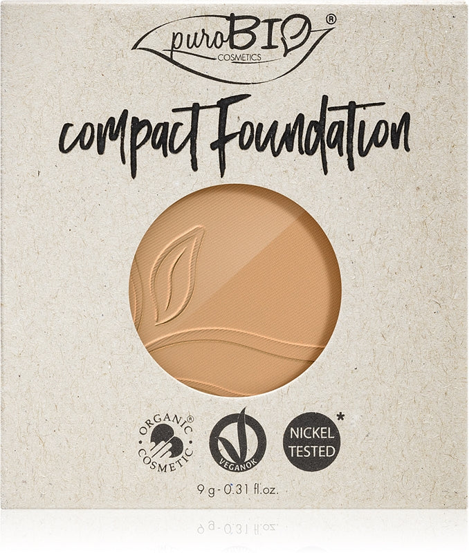 puroBIO Cosmetics compact powder foundation - refill SPF 10 color 03 9 g