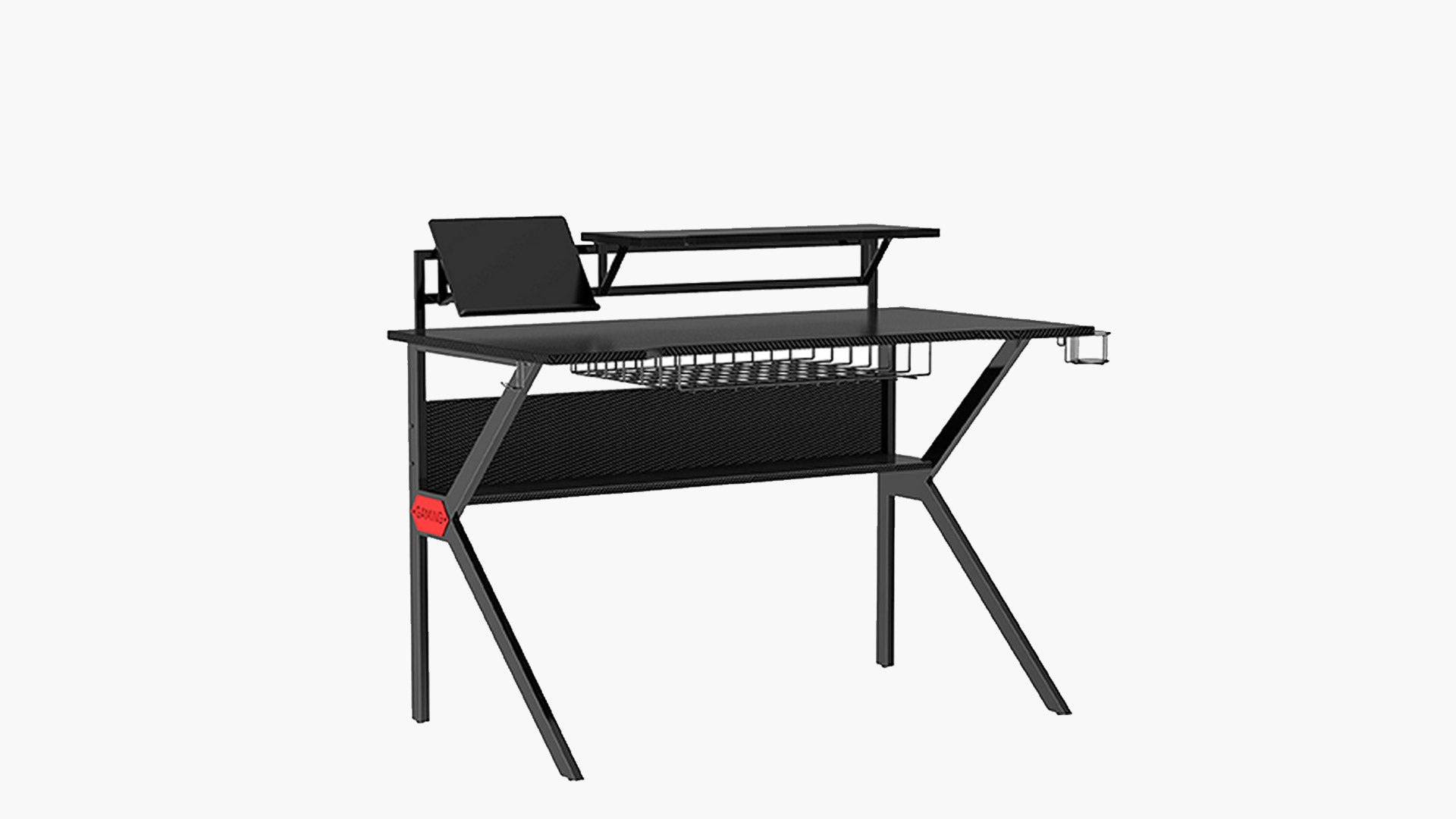 Benzara Compact Gaming Desk Black