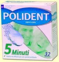 Polident 5-Minuten-Reinigungstabletten für Zahnprothesen, 32 Tabletten