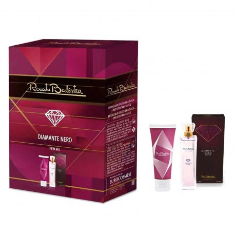 Renato balestra Diamond Black Women's Eau De Parfum 100ml Med Body Lotion 100ml
