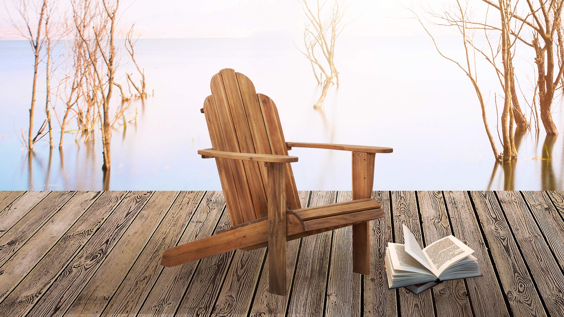 Benzara Cottage Style Outdoor Chair by Benzara Teak Brown