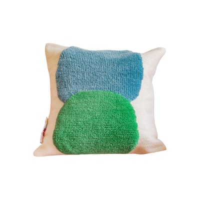 COLORTHERAPIS - Coussin The Vase - Multicolore - Laine de Nouvelle-Zélande - Designer Lavinia Augeai