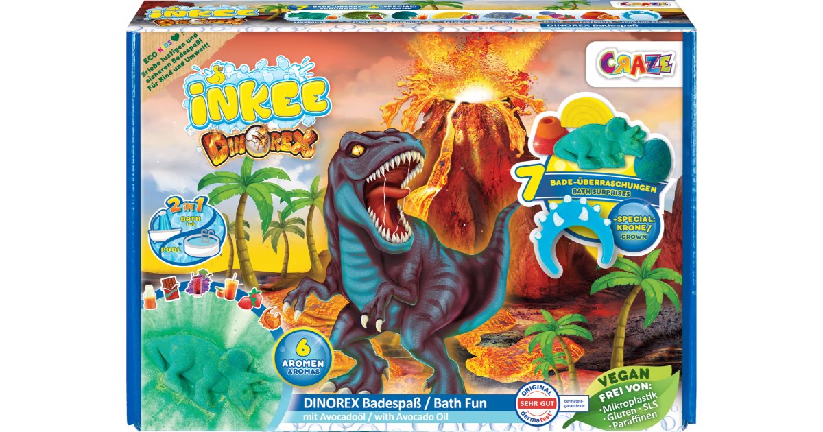 Craze Set de baño infantil Inkee Dino