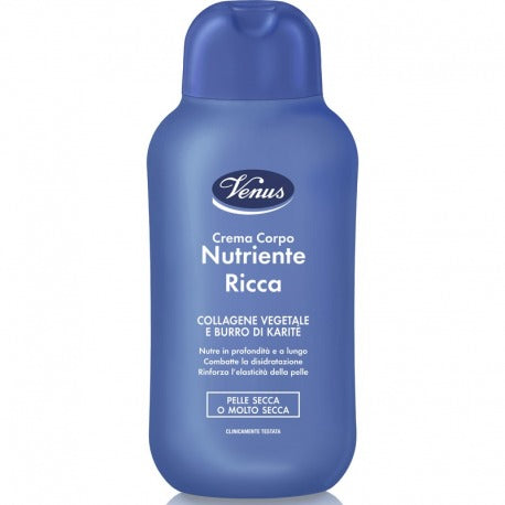 Venus Výživný tělový krém bohatý na rostlinný kolagen a bambucké máslo 250 ml