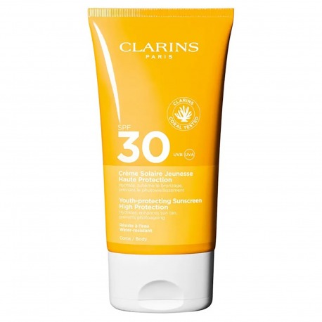 Clarins Krem przeciwsłoneczny Youth Sun Cream High Protection Spf30 do ciała 150 ml