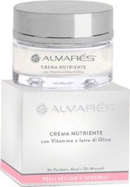 Almares Cremă de față hrănitoare cu vitamine și lapte de măsline pentru ten uscat și sensibil 50 ml