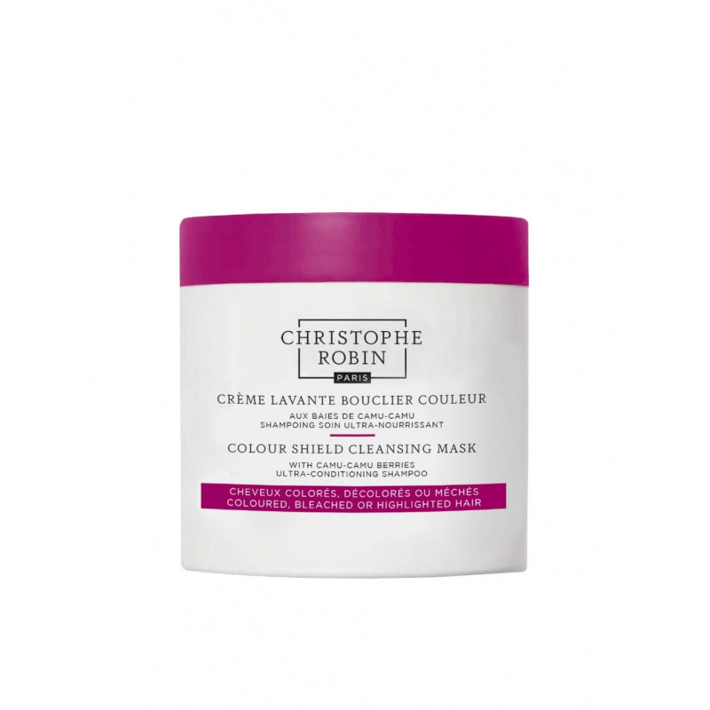 Christophe Robin Color Shield Ritual Reinigungscreme mit Camu-Camu-Beeren. Gefärbtes, verfärbtes oder gesträhntes Haar, 250 ml