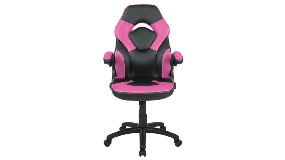 Skyline Decor X10 Gaming Chair: Flip-up Arms Pink