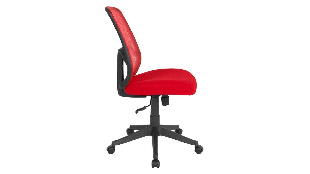 Skyline Decor Salerno Series High Back: Mesh Office Chair Red