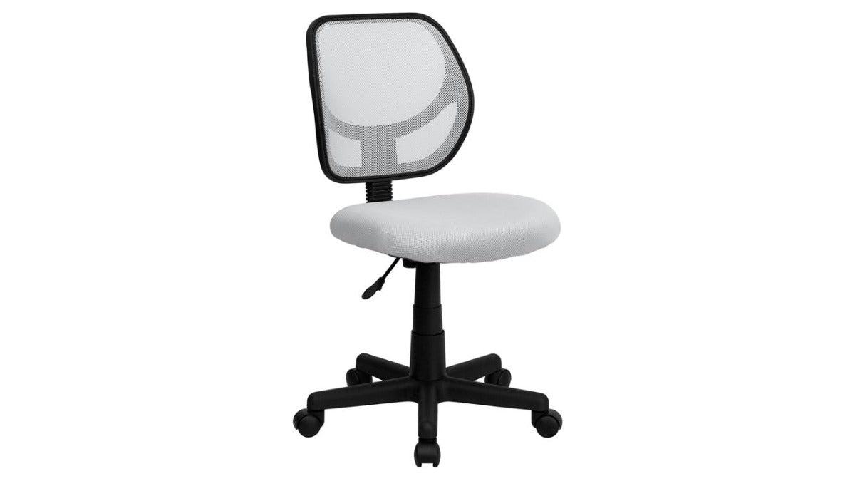 Skyline Decor Low Back Mesh Swivel Task: Office Chair White