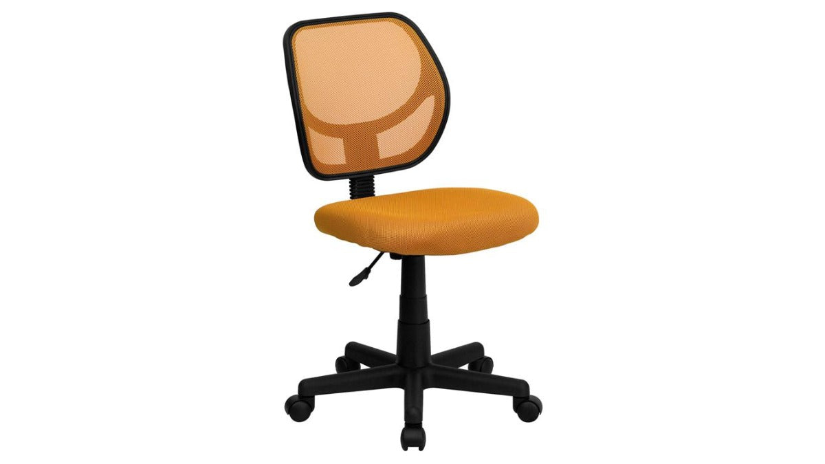 Skyline Decor Low Back Mesh Swivel Task: Office Chair Orange
