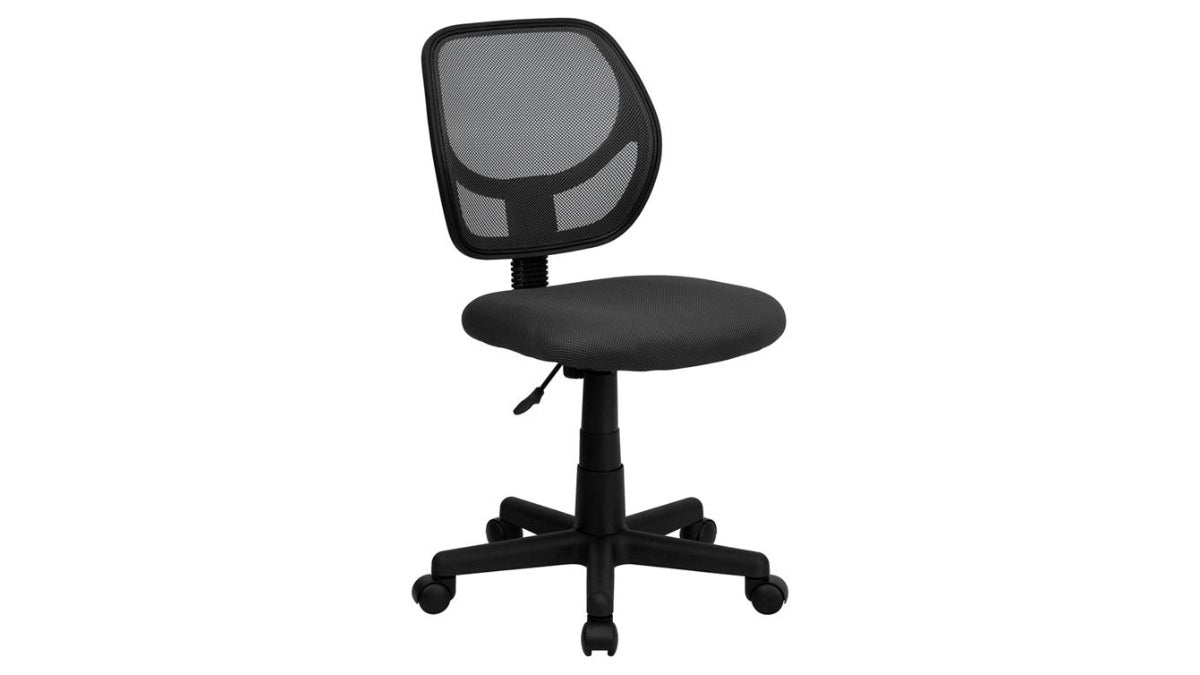 Skyline Decor Low Back Mesh Swivel Task: Office Chair Gray