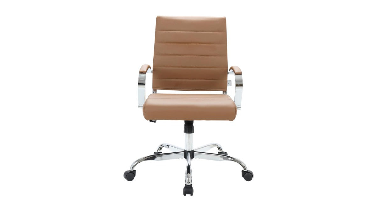 Skyline Decor Benmar Leather Ergonomic  Chair Brown