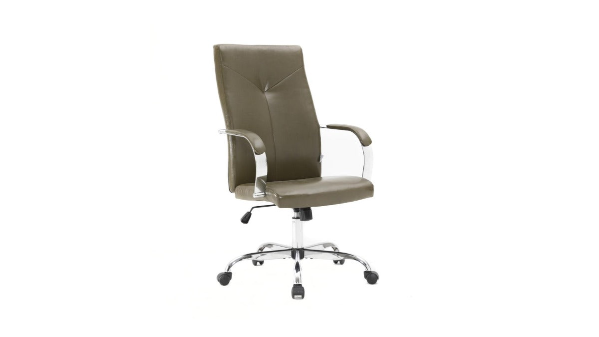 Skyline Decor Sonora Modern High: Back Tall Chair Olive Green