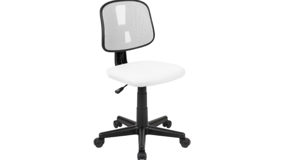 Skyline Decor Mid-back Mesh Swivel Task: Office Chair White