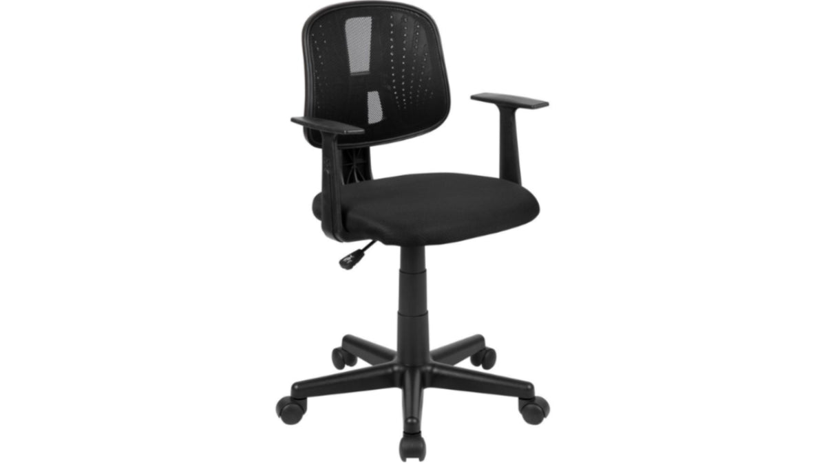 Skyline Decor Mid-Back  Mesh Swivel: Task Office Chair Black