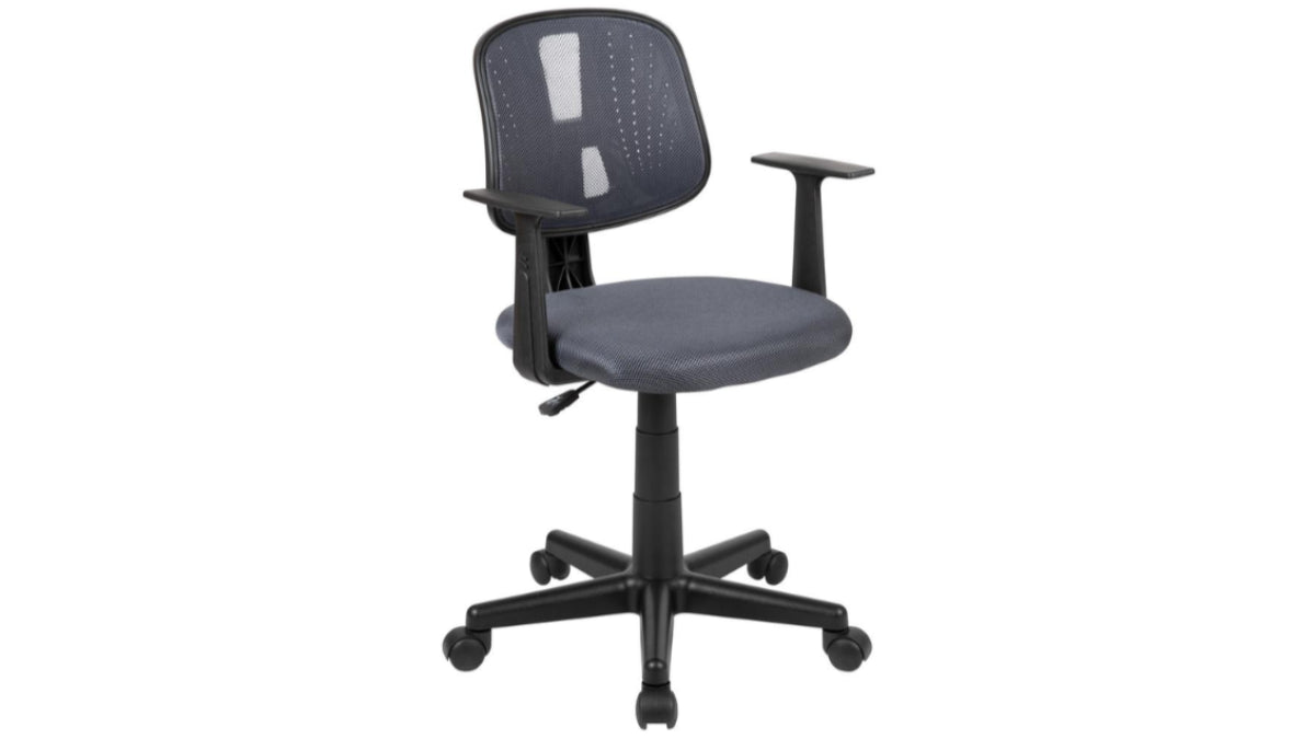 Skyline Decor Mid-Back  Mesh Swivel: Task Office Chair Gray