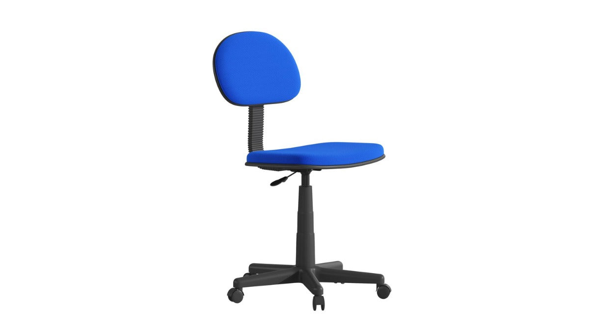 Skyline Decor Low Back Adjustable Swivel: Task Office Chair Royal Blue