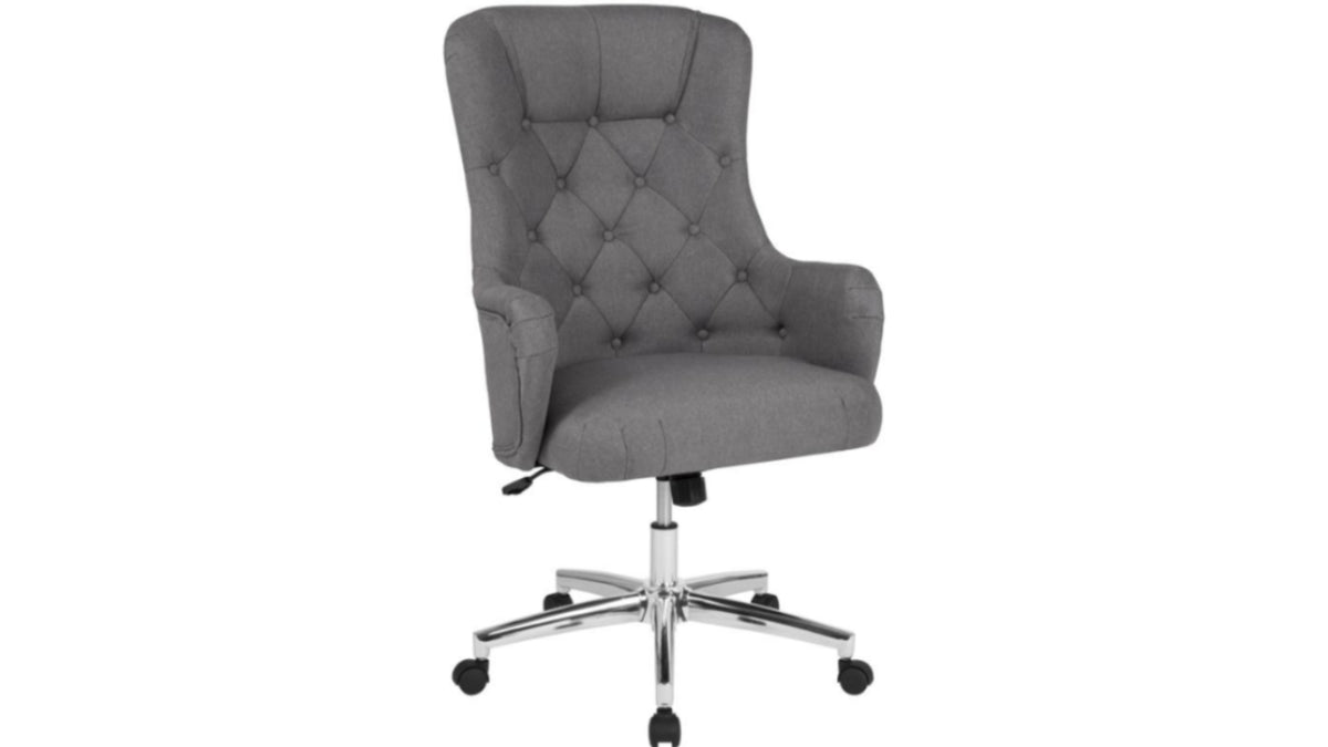 Skyline Decor Home and Office Upholstered: High Back Chair Gray