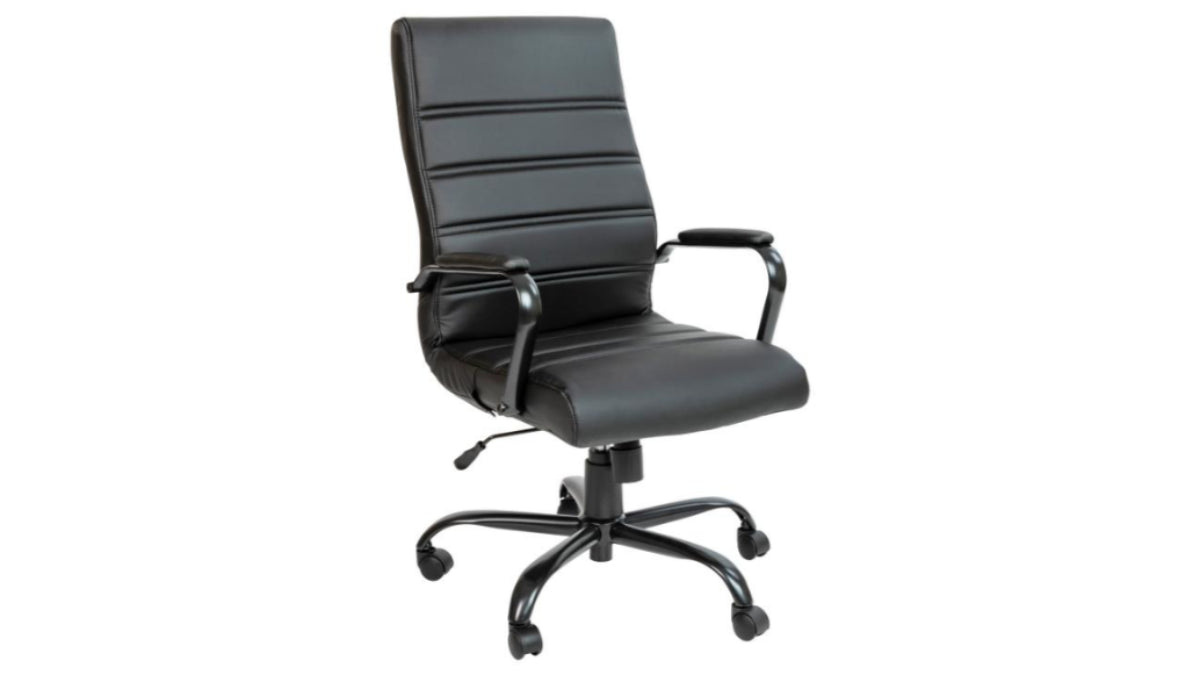 Skyline Decor High Back Black LeatherSoft Office Chair Black