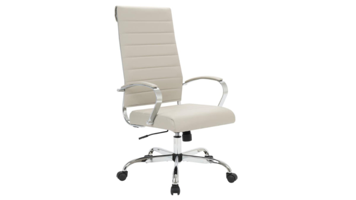 Skyline Decor Benmar High-Back: Leather Office Chair Tan