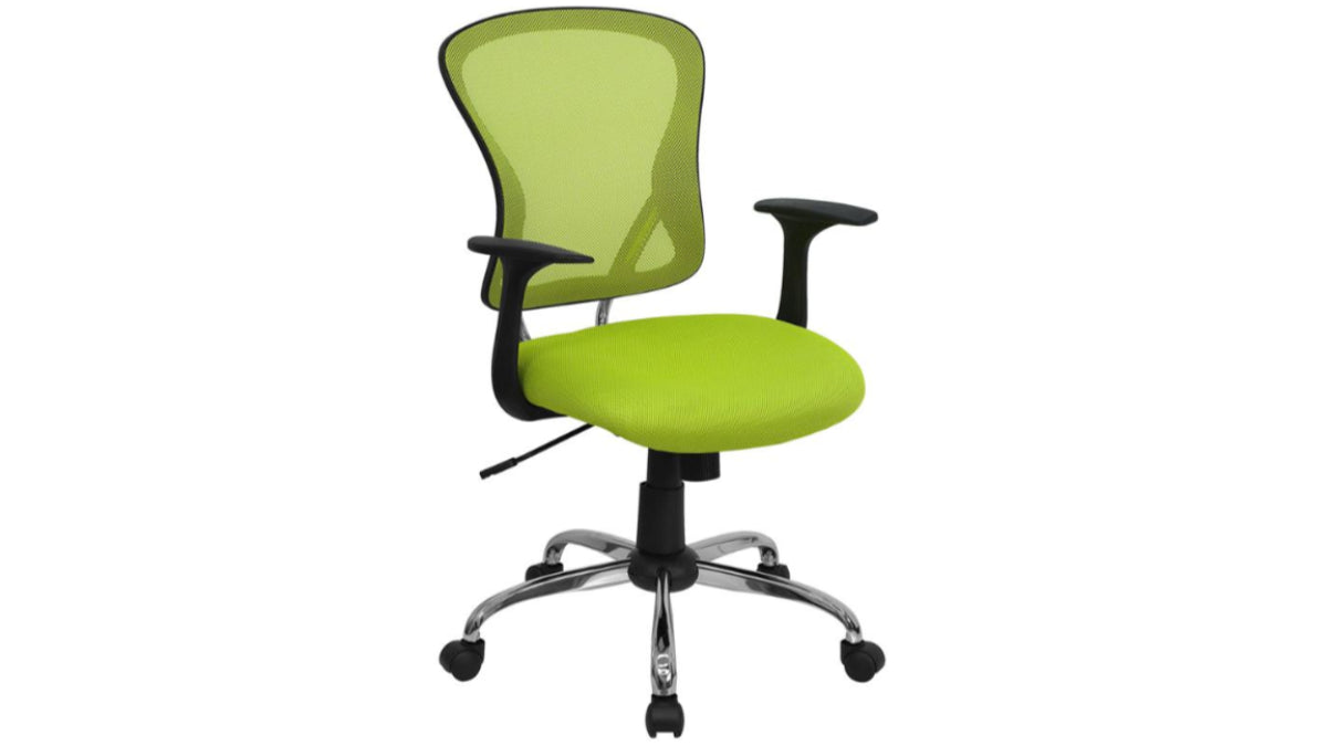 Skyline Decor Mid-Back Mesh Swivel Office Chair Green
