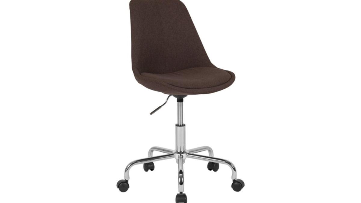 Skyline Decor Mid-Back: Task Office Chair Brown
