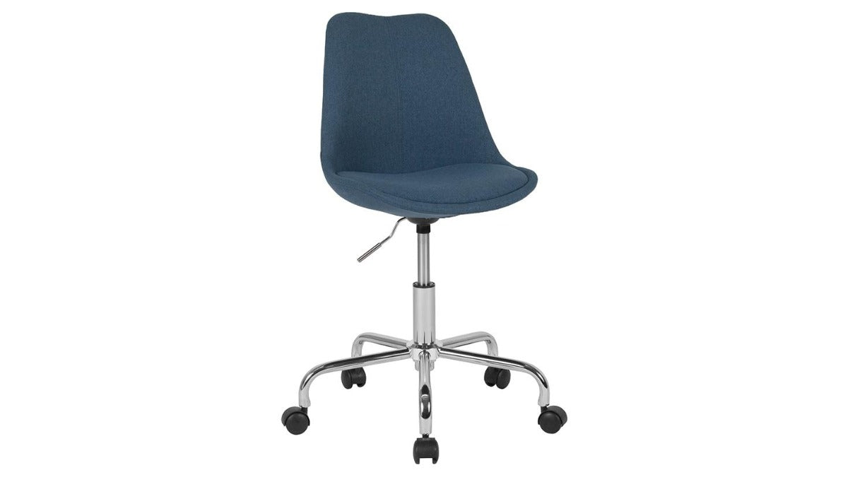 Skyline Decor Mid-Back: Task Office Chair Blue