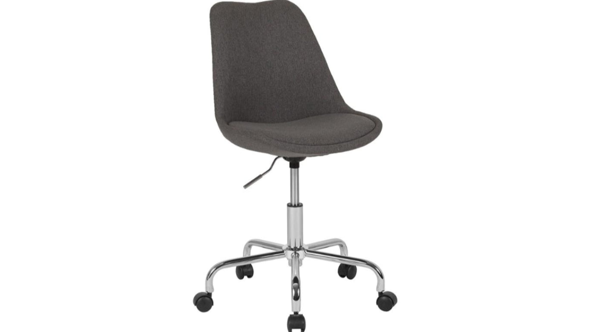 Skyline Decor Mid-Back: Task Office Chair Dark Gray