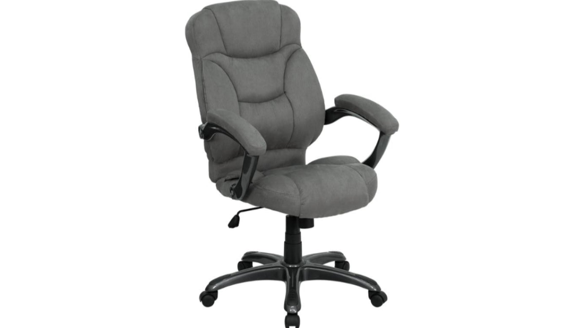 Skyline Decor High Back Contemporary Executive: Swivel Office Chair Gray