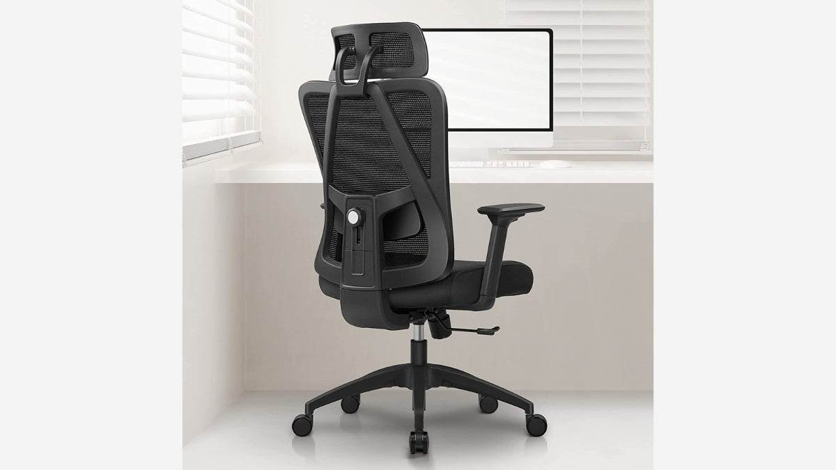 KERDOM Ergonomic Primy Office Chair: Adjustable Lumbar Support 3D Armrests