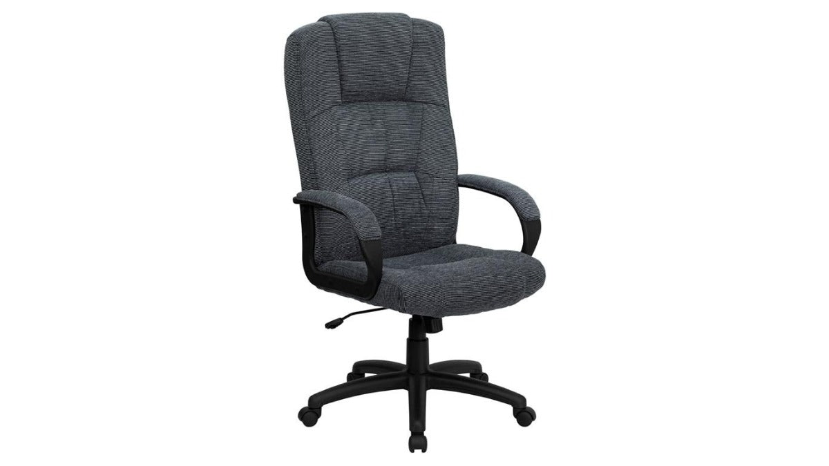 Skyline Decor High Back Executive Swivel Office Chair: Retardant Foam Grey