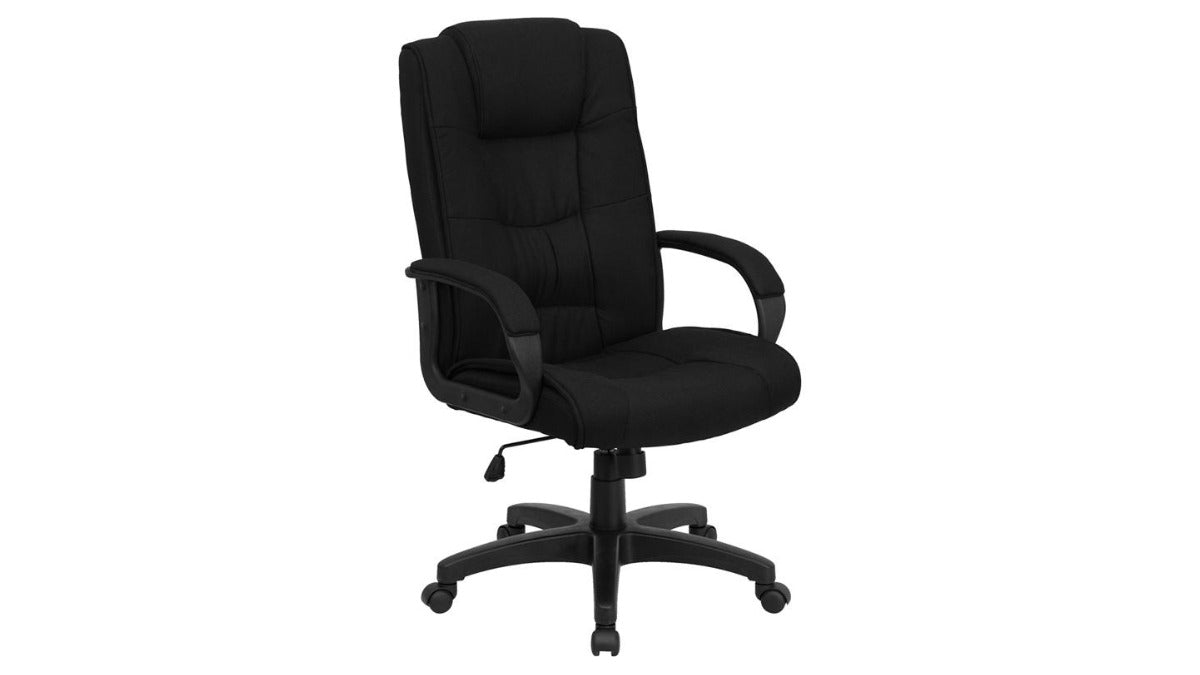 Skyline Decor High Back Executive Swivel Office Chair: Retardant Foam Black
