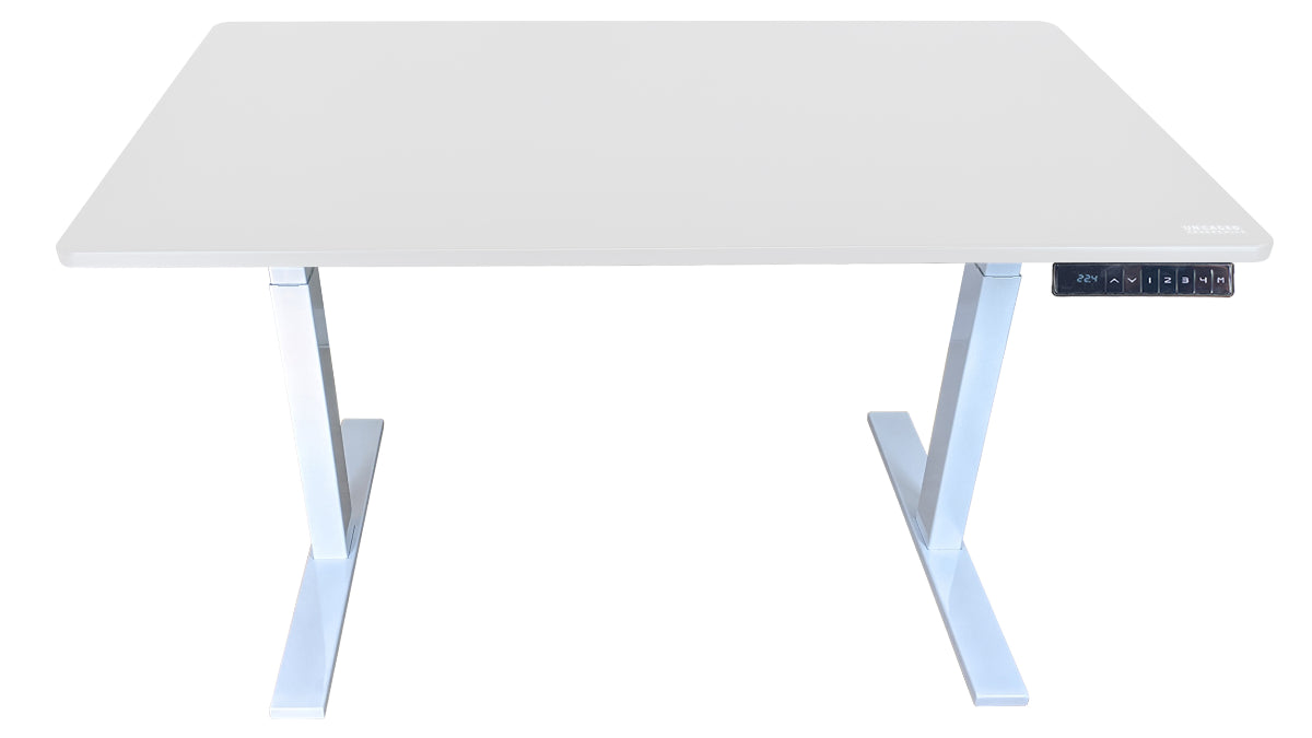 Uncaged Ergonomics Rise Up Electric Standing Desk White - 60x30" White MDF - 23.6 - 49.2" Height Range