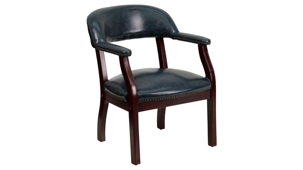 Skyline Decor Luxurious Conference Chair Navy