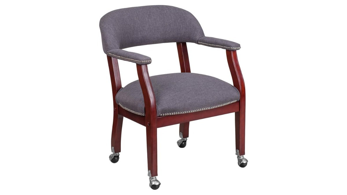 Skyline Decor Luxurious Conference Chair Gray