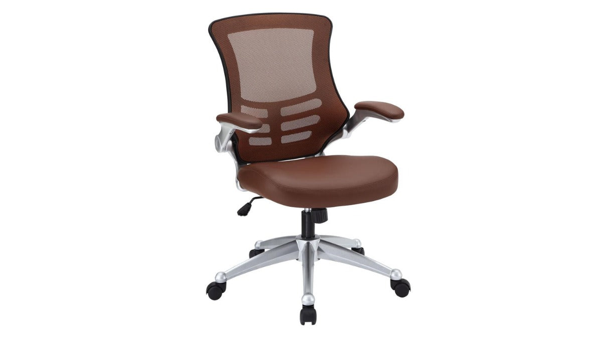 Trio Supply House Attainment Office Chair: Breathable mesh back Tan