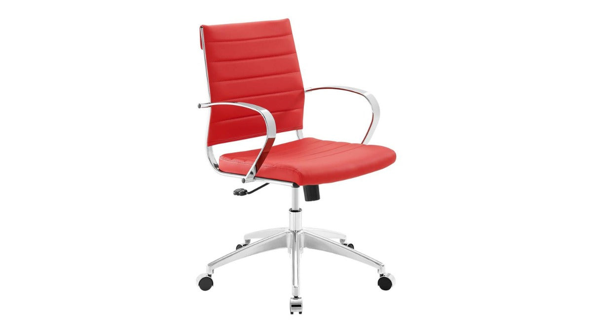 Trio Supply House Jive Mid Back Office Chair Red