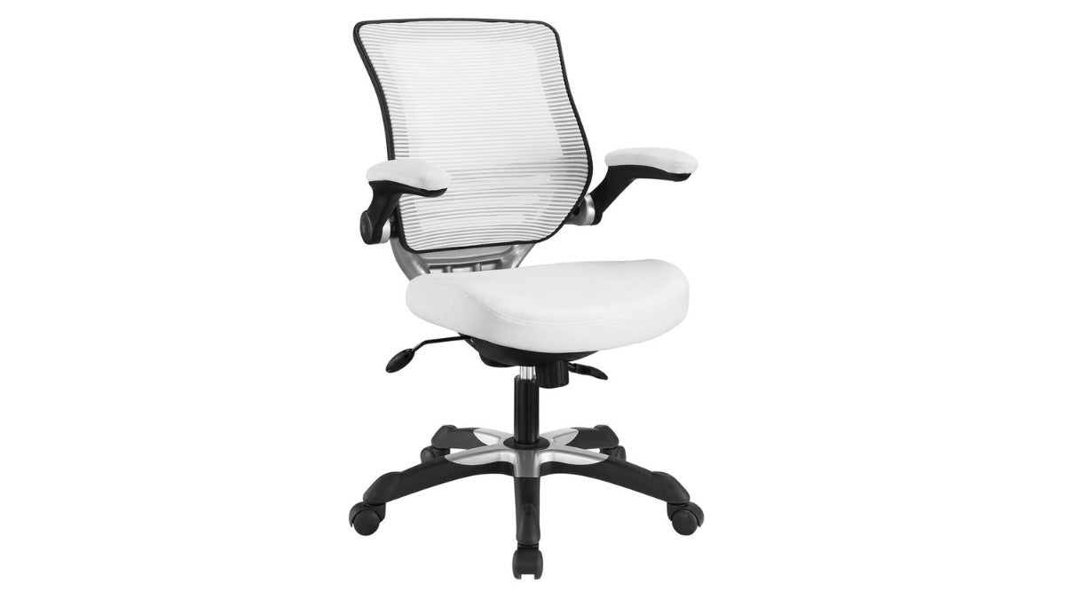 Trio Supply House Edge Vinyl Office Chair WHITE
