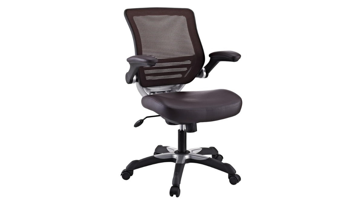 Trio Supply House Edge Vinyl Office Chair BROWN