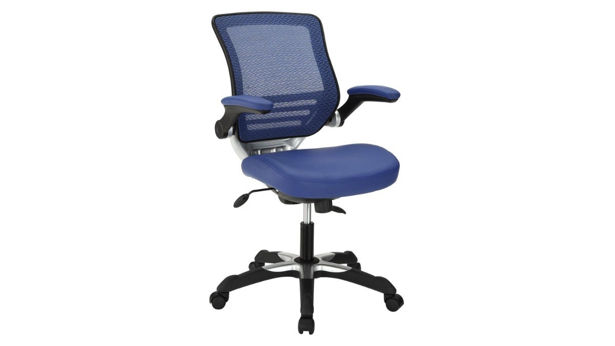 Trio Supply House Edge Vinyl Office Chair BLUE