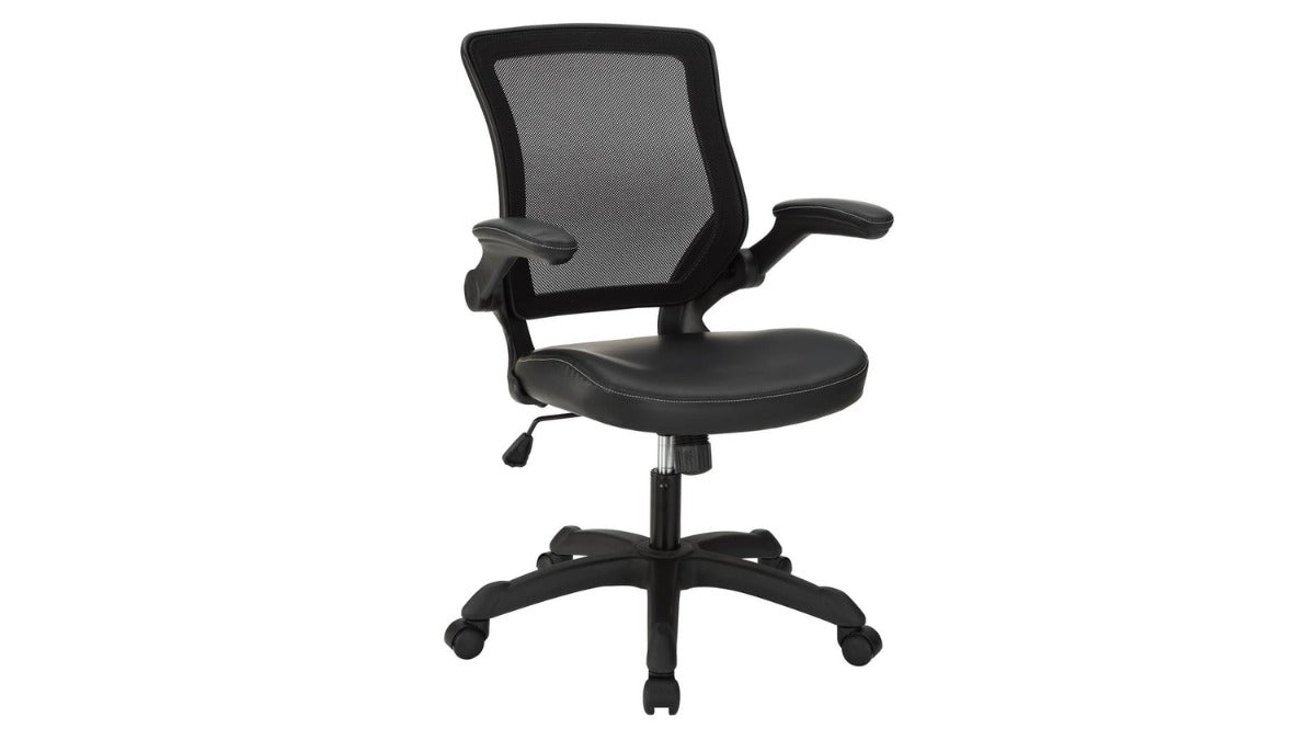 Trio Supply House Veer Vinyl Office Chair Black