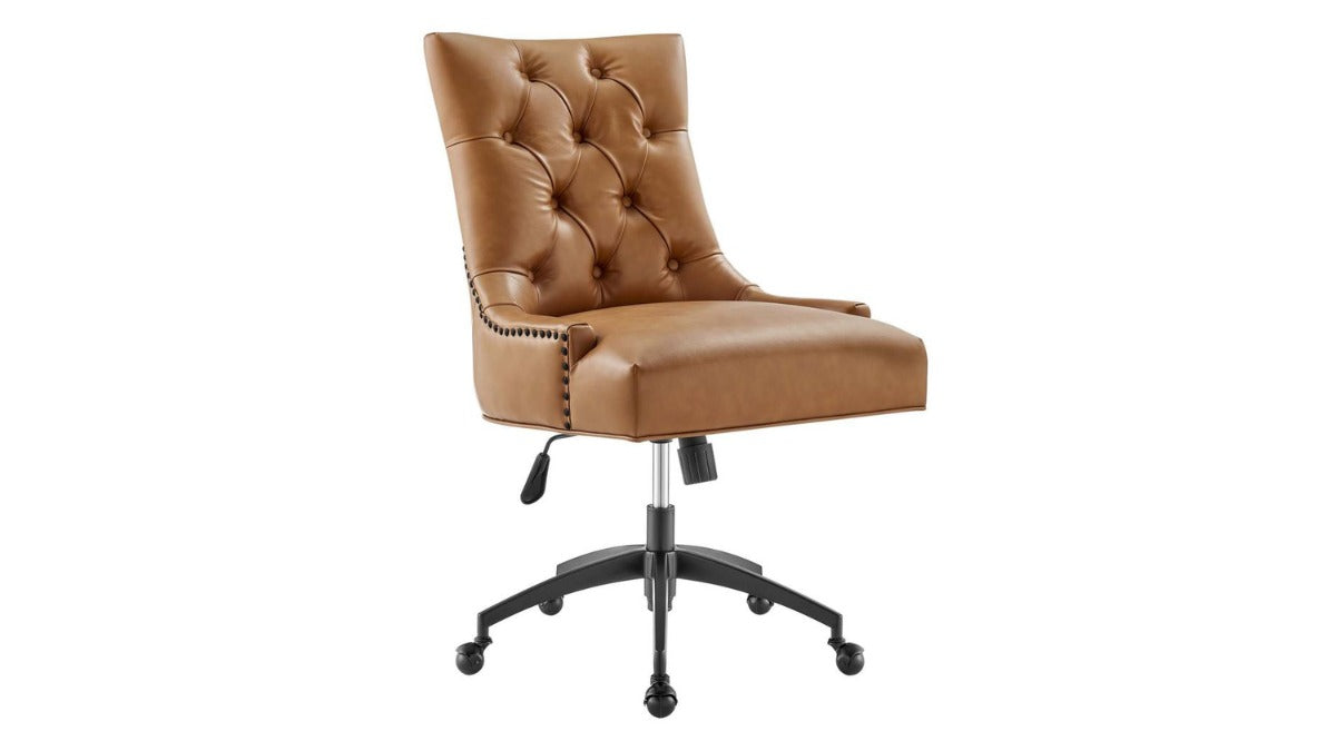 Trio Supply House Leather Office Chair Tan