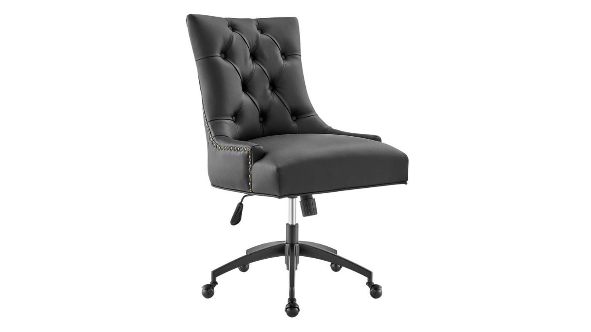 Trio Supply House Leather Office Chair Black