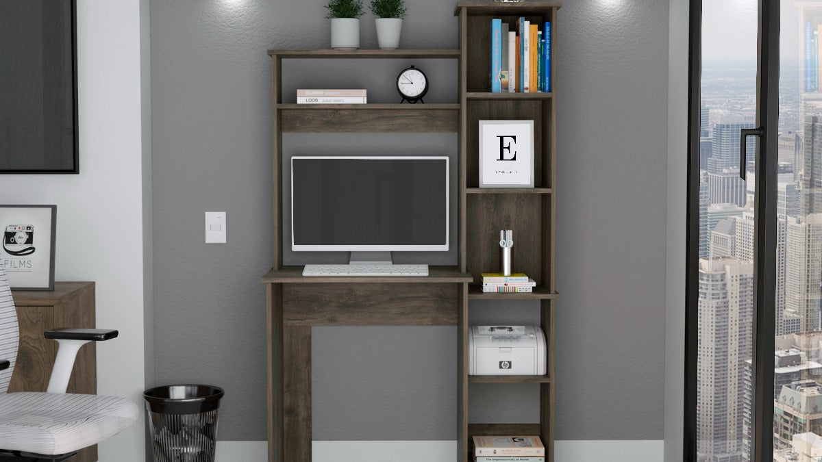 FM FURNITURE Nashville Desk Dark Brown