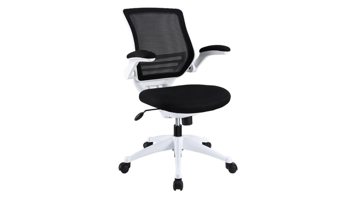 Trio Supply House Edge White Base Office Chair Black