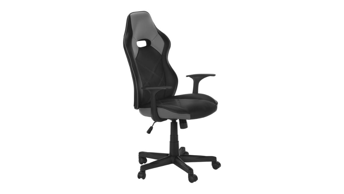 Trio Supply House Office Chair Gaming Leather-look Black-Grey