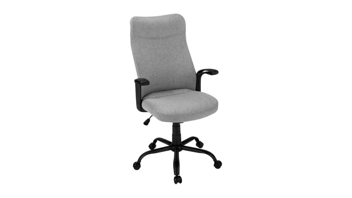 Trio Supply House Fixed Armrests Chair: Multi-Position Dark Grey