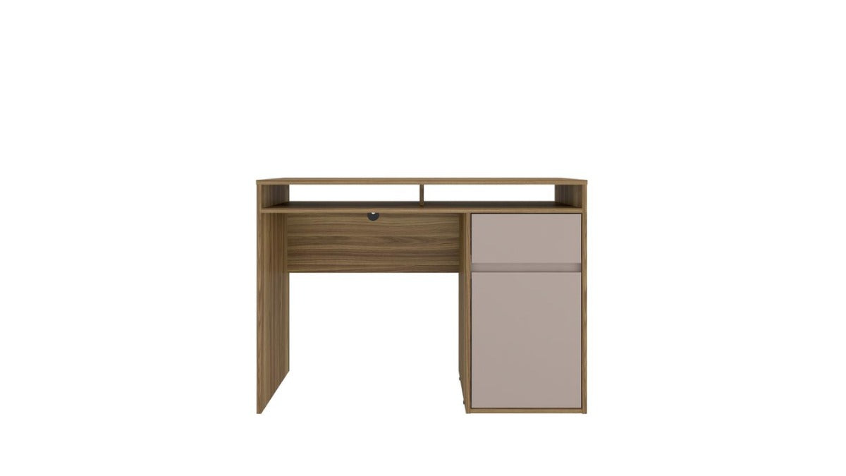 Trio Supply House Home Office Workstation with Storage Walnut