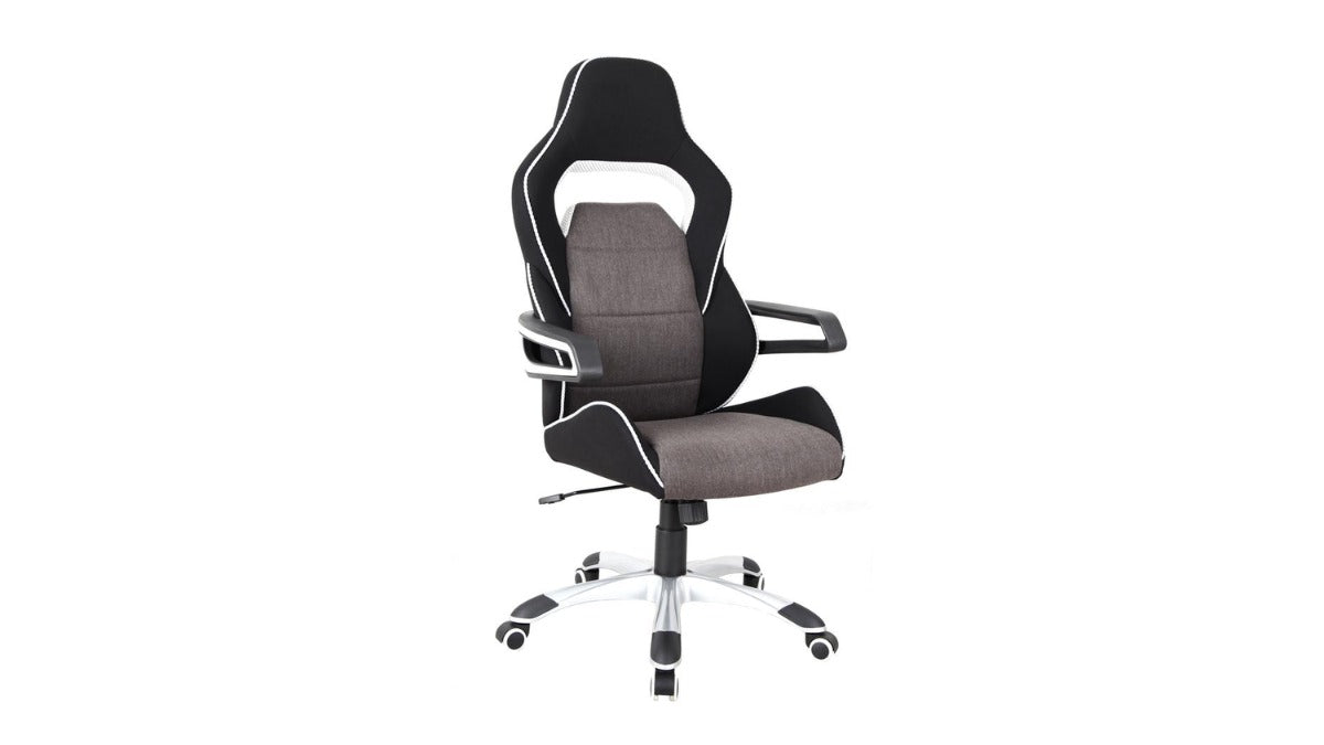 Trio Supply House Upholstered Race Style Chair Black